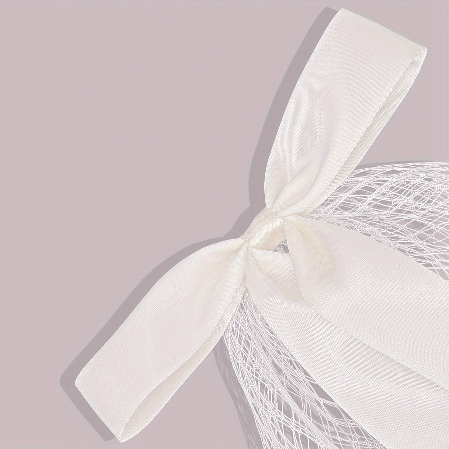 Mai Lang New Fairy-like Head Veil Bowknot Korean Style White Wedding Dress Accessories Short Beautiful Mesh
