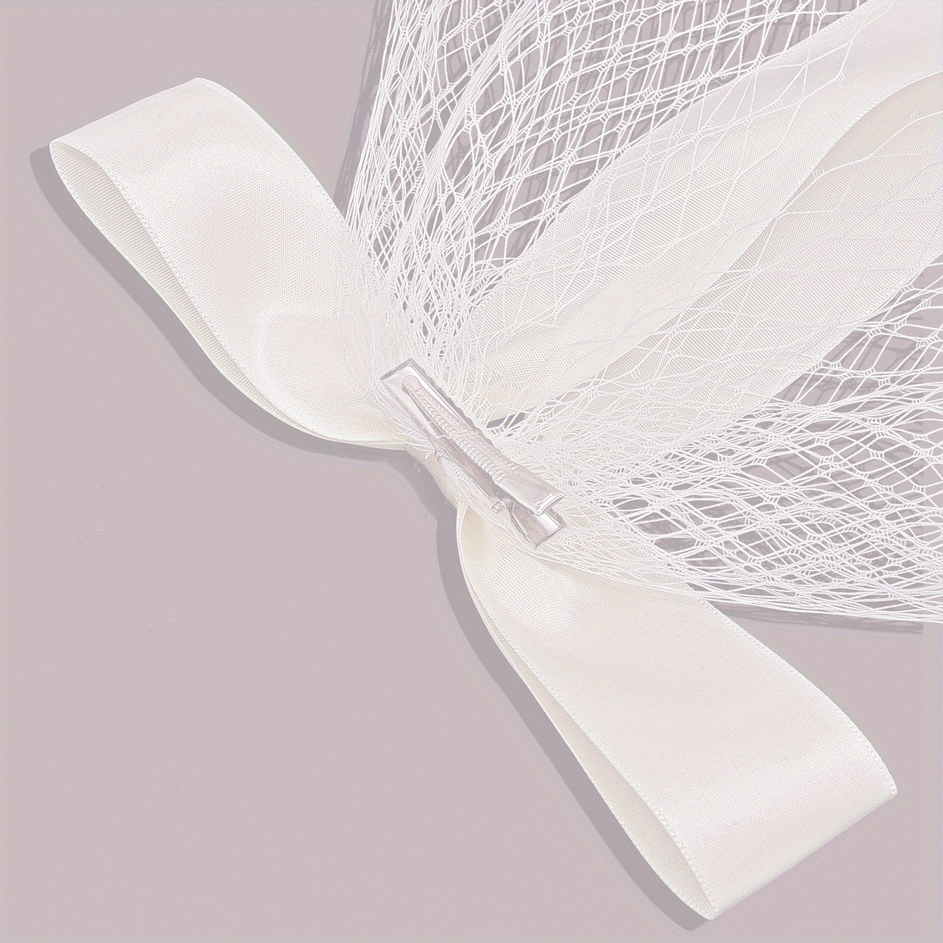 Mai Lang New Fairy-like Head Veil Bowknot Korean Style White Wedding Dress Accessories Short Beautiful Mesh