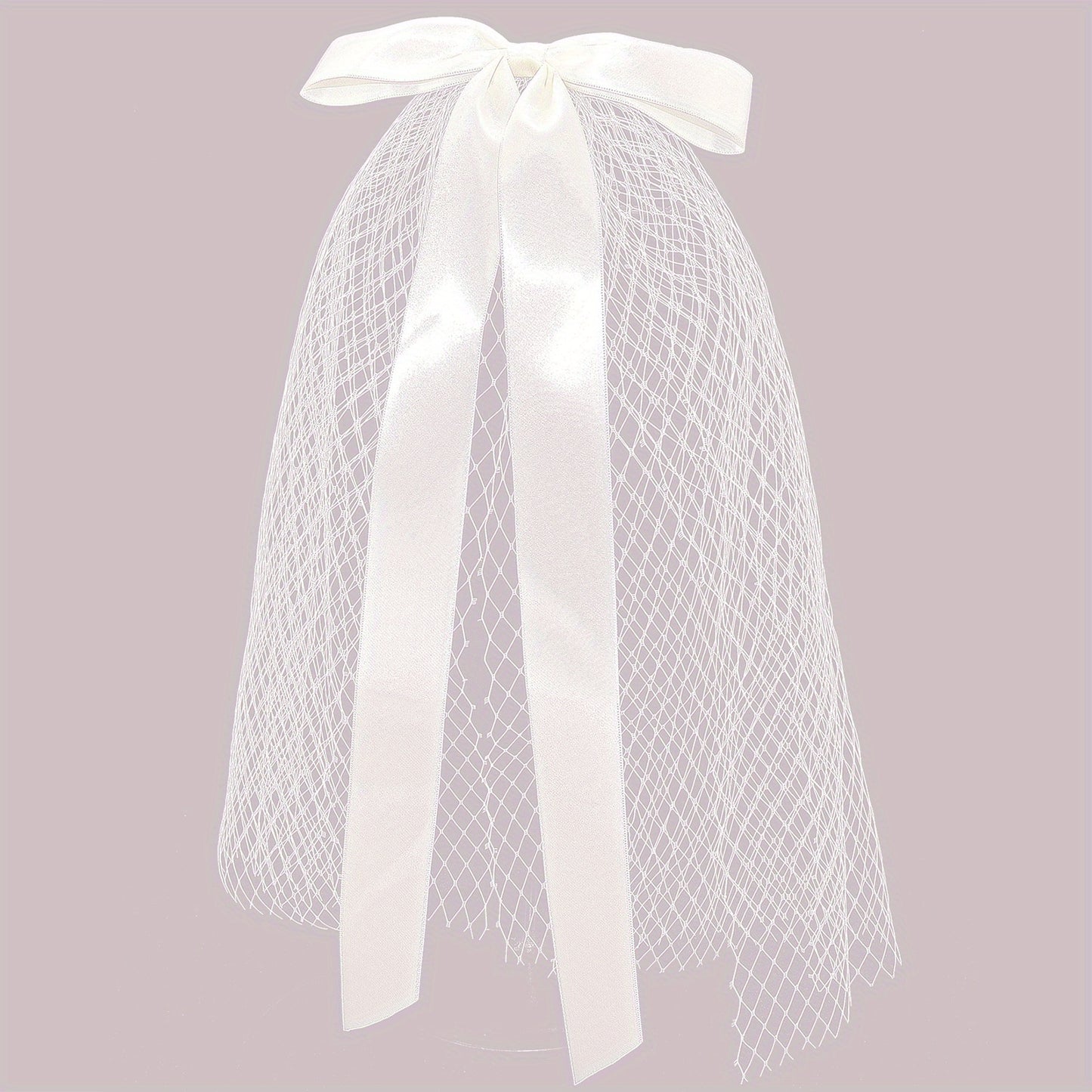Mai Lang New Fairy-like Head Veil Bowknot Korean Style White Wedding Dress Accessories Short Beautiful Mesh